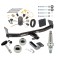 Trailer Tow Hitch For 07-10 Jeep Compass 07 Patriot Ultimate Package w/ Wiring Draw Bar Kit Interchange 2" 1-7/8" Ball Lock and Cover