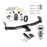 Trailer Tow Hitch For 07-10 Jeep Compass 07 Patriot Complete Package w/ Wiring Draw Bar Kit and 2" Ball