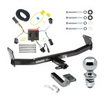 Trailer Tow Hitch For 11-17 Jeep Compass Old Body Style Complete Package w/ Wiring Draw Bar Kit and 2" Ball