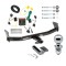 Trailer Tow Hitch For 08-17 Jeep Patriot Complete Package w/ Wiring Draw Bar Kit and 2" Ball