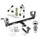 Trailer Tow Hitch For 08-12 Chevy Malibu Except LTZ Complete Package w/ Wiring Draw Bar Kit and 2" Ball