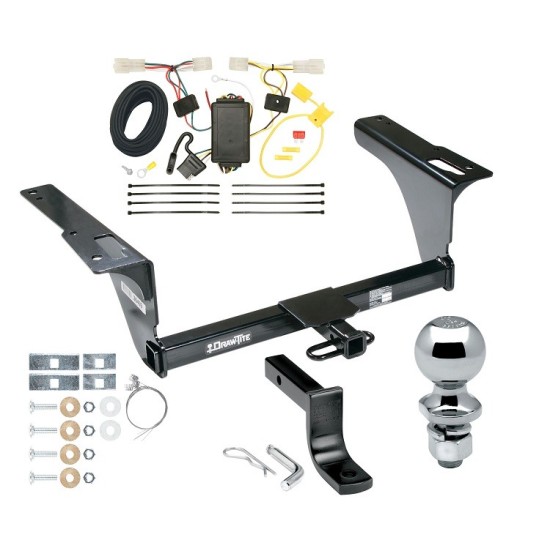 Trailer Tow Hitch For 10-14 Subaru Legacy Sedan Complete Package w/ Wiring Draw Bar Kit and 2" Ball