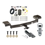 Trailer Tow Hitch For 10-15 Hyundai Tucson Complete Package w/ Wiring Draw Bar and 1-7/8" Ball