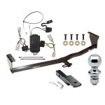 Trailer Tow Hitch For 10-12 Hyundai Santa Fe Complete Package w/ Wiring Draw Bar and 1-7/8" Ball