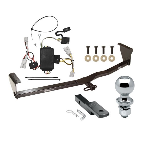 Trailer Tow Hitch For 10-12 Hyundai Santa Fe Complete Package w/ Wiring Draw Bar Kit and 2" Ball