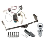 Trailer Tow Hitch For 04-10 Toyota Sienna Complete Package w/ Wiring Draw Bar and 1-7/8" Ball