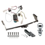 Trailer Tow Hitch For 04-10 Toyota Sienna Complete Package w/ Wiring Draw Bar Kit and 2" Ball