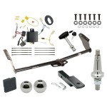 Trailer Tow Hitch For 11-20 Toyota Sienna Class 2 Ultimate Package w/ Wiring Draw Bar Kit Interchange 2" 1-7/8" Ball Lock and Cover