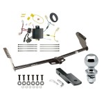 Trailer Tow Hitch For 11-20 Toyota Sienna Class 2 Complete Package w/ Wiring Draw Bar Kit and 2" Ball