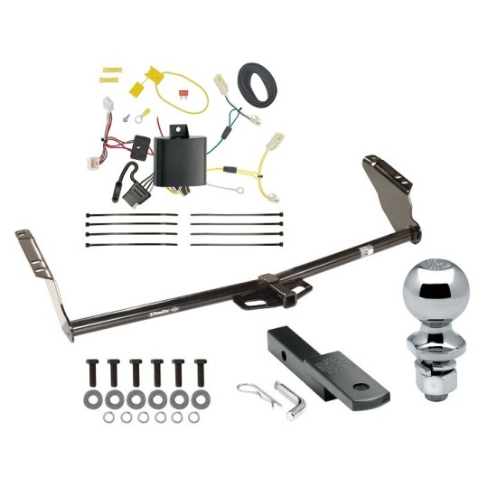 Trailer Tow Hitch For 11-20 Toyota Sienna Class 2 Complete Package w/ Wiring Draw Bar Kit and 2" Ball