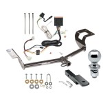Trailer Tow Hitch For 12-16 Honda CR-V Class 2 Complete Package w/ Wiring Draw Bar Kit and 2" Ball