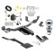 Trailer Tow Hitch For 14-20 Chevy Impala Exc Impala Limited Class 2 Complete Package w/ Wiring Draw Bar Kit and 2" Ball