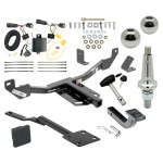 Trailer Tow Hitch For 14-17 Buick Regal Class 2 Ultimate Package w/ Wiring Draw Bar Kit Interchange 2" 1-7/8" Ball Lock and Cover