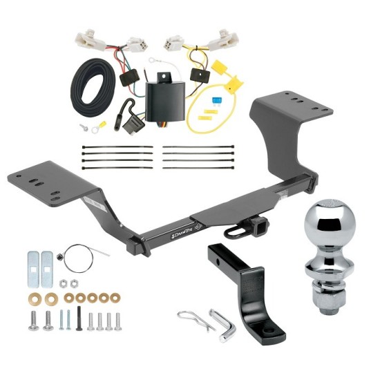 Trailer Tow Hitch For 13-18 Toyota Avalon Class 2 Complete Package w/ Wiring Draw Bar and 1-7/8" Ball