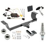 Trailer Tow Hitch For 08-10 Chrysler 300 Class 2 Ultimate Package w/ Wiring Draw Bar Kit Interchange 2" 1-7/8" Ball Lock and Cover