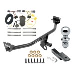 Trailer Tow Hitch For 16-18 Hyundai Tucson Class 2 Complete Package w/ Wiring Draw Bar and 1-7/8" Ball