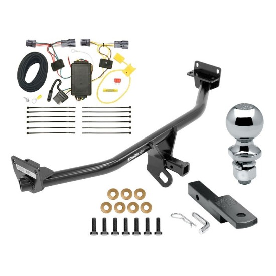 Trailer Tow Hitch For 16-18 Hyundai Tucson Class 2 Complete Package w/ Wiring Draw Bar Kit and 2" Ball