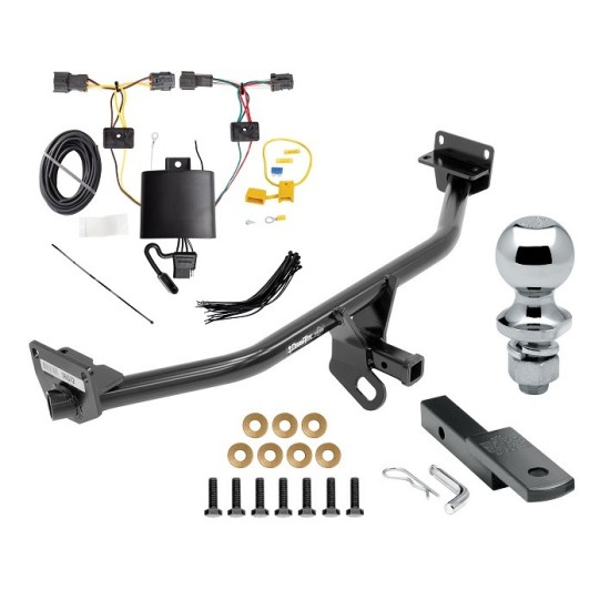 Trailer Tow Hitch For 19-21 Hyundai Tucson Except Night Edition Complete Package w/ Wiring Draw Bar and 1-7/8" Ball