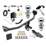 Trailer Tow Hitch For 19-21 Hyundai Tucson Except Night Edition Deluxe Package Wiring 2" and 1-7/8" Ball and Lock