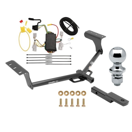 Trailer Tow Hitch For 06-12 Toyota RAV4 All Styles Complete Package w/ Wiring Draw Bar and 1-7/8" Ball