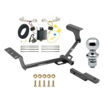 Trailer Tow Hitch For 13-18 Toyota RAV4 Class 2 Complete Package w/ Wiring Draw Bar and 1-7/8" Ball