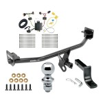 Trailer Tow Hitch For 17-21 KIA Sportage All Styles Complete Package w/ Wiring Draw Bar and 1-7/8" Ball