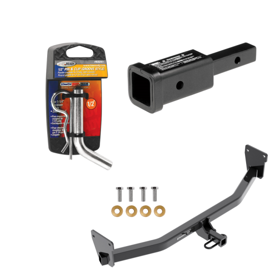 Trailer Tow Hitch For 17-24 KIA Niro Except Plug-In-Hybrid w/ 2" Adapter and Pin/Clip