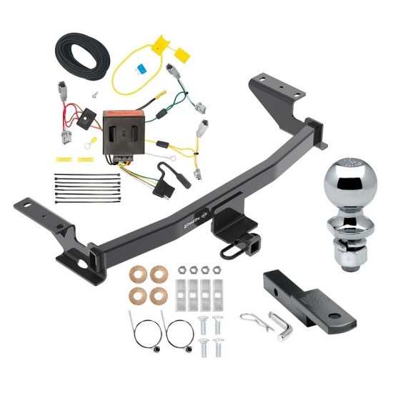 Trailer Tow Hitch For 13-16 Mazda CX-5 Class 2 Complete Package w/ Wiring Draw Bar Kit and 2" Ball