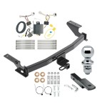 Trailer Tow Hitch For 17-21 Mazda CX-5 Class 2 Complete Package w/ Wiring Draw Bar and 1-7/8" Ball