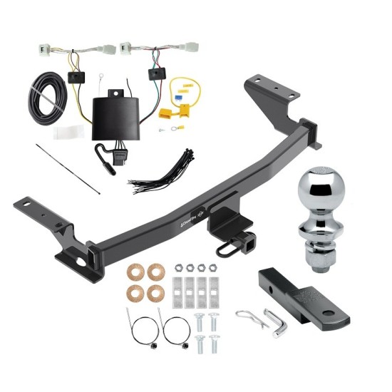 Trailer Tow Hitch For 22-24 Mazda CX-5 Complete Package w/ Wiring Draw Bar and 1-7/8" Ball