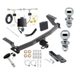 Trailer Tow Hitch For 22-24 Mazda CX-5 Deluxe Package Wiring 2" and 1-7/8" Ball and Lock