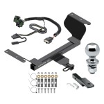 Trailer Tow Hitch For 18-23 Chevrolet Equinox GMC Terrain Except Diesel Complete Package w/ Wiring Draw Bar and 2" Ball