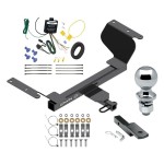 Trailer Tow Hitch For 2021-2022 Chevy Equinox Premier Except Models w/1.6L Diesel Class 2 Complete Package w/ Wiring Draw Bar Kit and 2" Ball