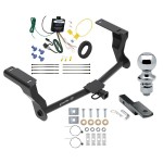 Trailer Tow Hitch For 16-23 Subaru Crosstrek Hybrid Complete Package w/ Wiring Draw Bar and 1-7/8" Ball