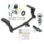 Trailer Tow Hitch For 16-23 Subaru Crosstrek Hybrid Complete Package w/ Wiring Draw Bar and 2" Ball