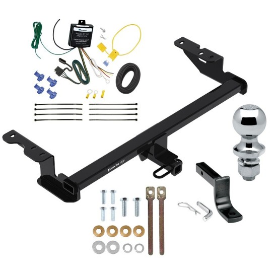 Trailer Tow Hitch For 18-22 Ford EcoSport Complete Package w/ Wiring Draw Bar and 1-7/8" Ball