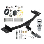 Trailer Tow Hitch For 20-24 Ford Explorer Complete Package w/ Wiring Draw Bar and 1-7/8" Ball