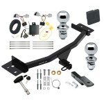 Trailer Tow Hitch For 20-24 Ford Explorer Deluxe Package Wiring 2" and 1-7/8" Ball and Lock