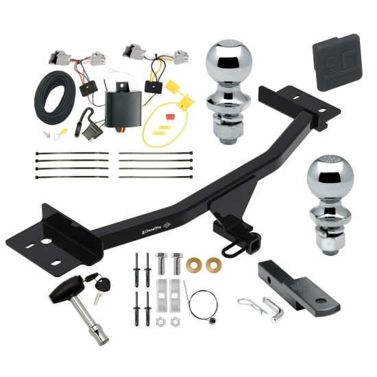 Trailer Tow Hitch For 20-24 Ford Explorer Deluxe Package Wiring 2" and 1-7/8" Ball and Lock