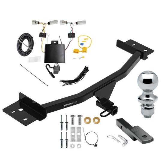 Trailer Tow Hitch For 20-24 Lincoln Aviator Complete Package w/ Wiring Draw Bar and 1-7/8" Ball