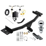 Trailer Tow Hitch For 20-24 Lincoln Aviator Complete Package w/ Wiring Draw Bar and 2" Ball