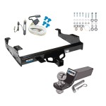 Reese Trailer Tow Hitch For 99-23 F-450 F-550 99-00 F-350 Super Duty Cab and Chassis Complete Package w/ Wiring and 2" Ball