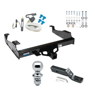 Reese Trailer Tow Hitch For 99-00 Ford F-350 99-23 F-450 F-550 Super Duty Cab and Chassis Complete Package w/ Wiring and 1-7/8" Ball