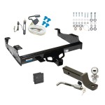 Reese Trailer Tow Hitch For 99-23 F-450 F-550 99-00 F-350 Deluxe Package Wiring 2" Ball Mount and Lock