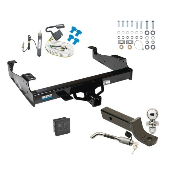 Reese Trailer Tow Hitch For 99-23 F-450 F-550 99-00 F-350 Deluxe Package Wiring 2" Ball Mount and Lock