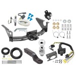 Class 5 11K Trailer Hitch Tow Package w/ 7-Way RV Wiring For 11-18 RAM 1500 19-23 (Classic) w/ 2-5/16" Ball 2" Drop Mount Ultra Frame 2" Receiver All Models 