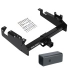 Trailer Tow Hitch For 19-23 Ford F-350 F-450 F-550 Cab and Chassis w/ 2-1/2" to 2" Ball Receiver Opening Reducer