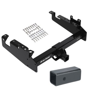 Trailer Tow Hitch For 19-23 Ford F-350 F-450 F-550 Cab and Chassis w/ 2-1/2" to 2" Ball Receiver Opening Reducer