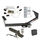 Reese Trailer Tow Hitch For 04-07 Chrysler Town Country Dodge Grand Caravan Exc SGo Deluxe Package Wiring 2" Ball Mount and Lock