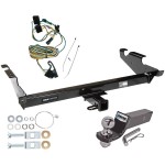 Reese Trailer Tow Hitch For 87-95 Chevy G10 G20 G30 GMC G1500 G2500 G3500 Package w/ Wiring and 2" Ball